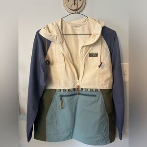 Brand new LL Bean pullover rain jacket.